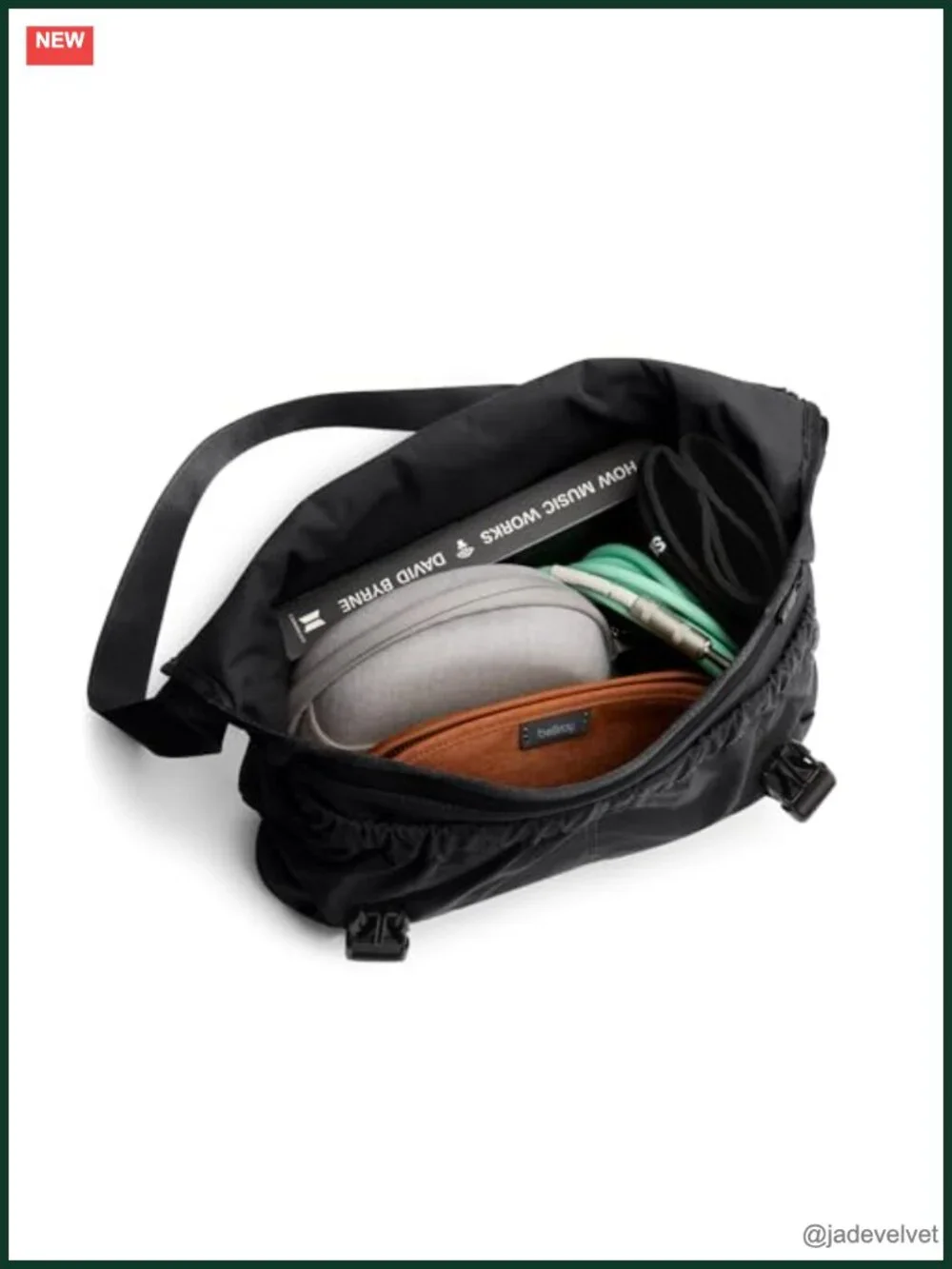 Lightweight Messenger Bag with Shoulder Strap, 12L, Adjustable